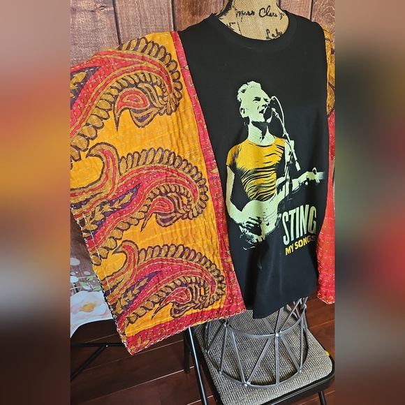 OOAK STING KANTHA TOP SM-3X - Picture 3 of 4